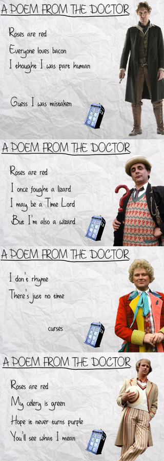 Illustration for article titled The Doctor's Attempts at Poetry Are Predictably Idiosyncratic